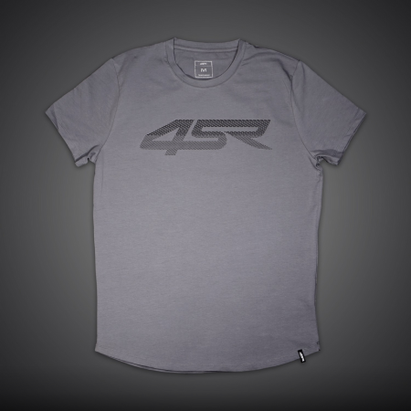 4SR T-Shirt Grey 3D Black Logo
